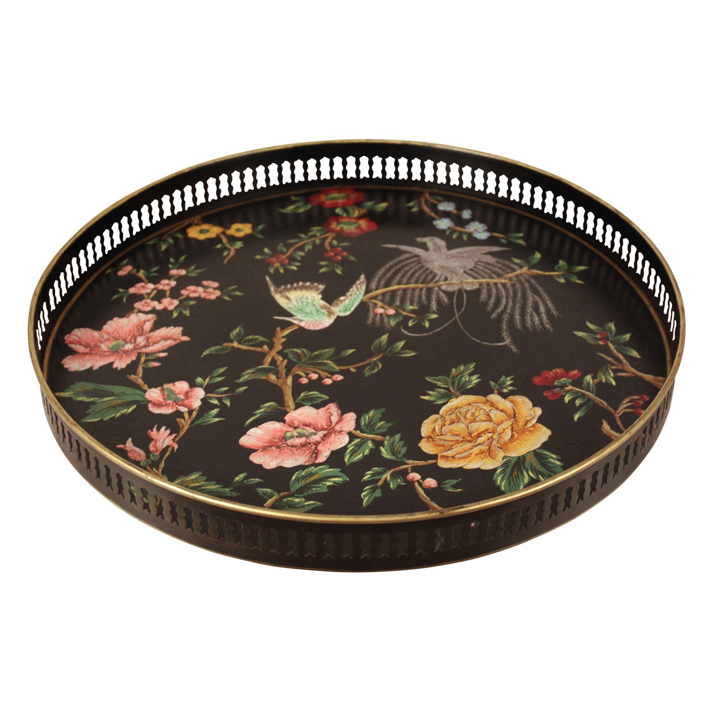 Bricka BLACK EDEN - round
