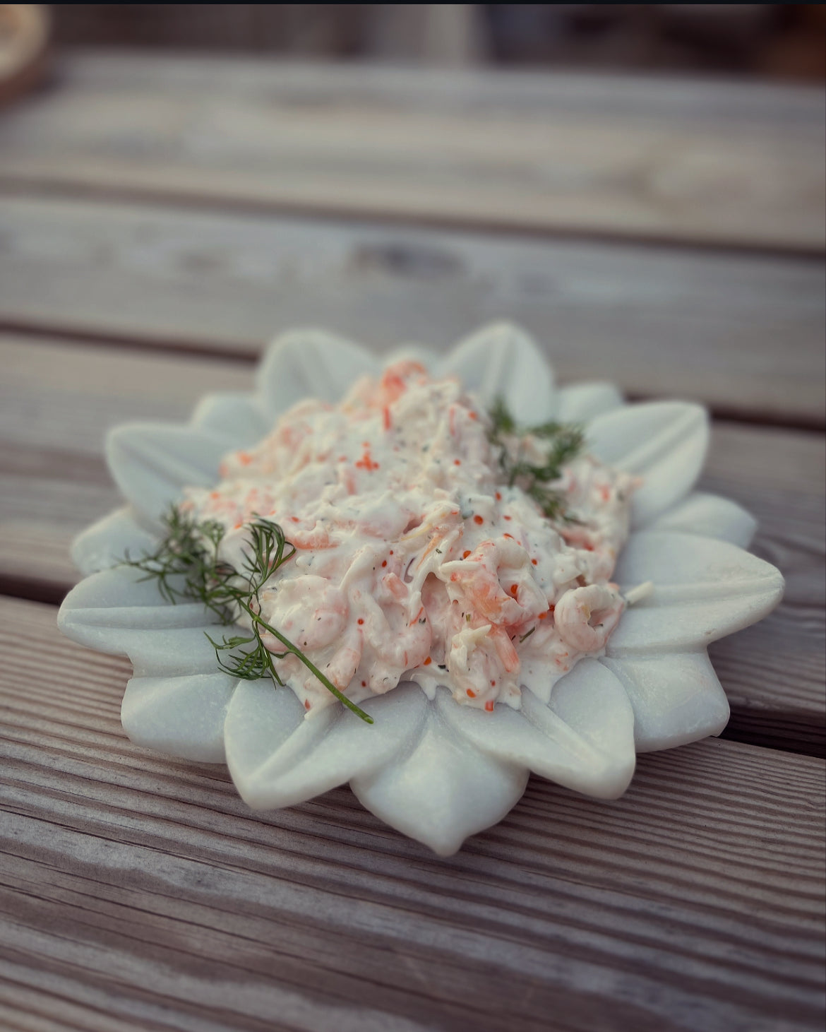 Uppläggningsfat marmor LOTUS BLOOM Medium