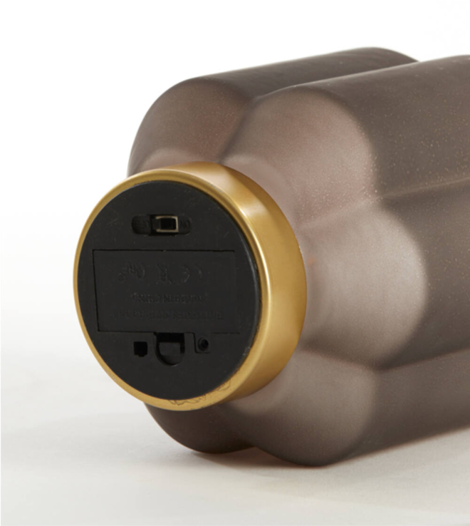 Batterilampa AURORA Small - Mörkbrun