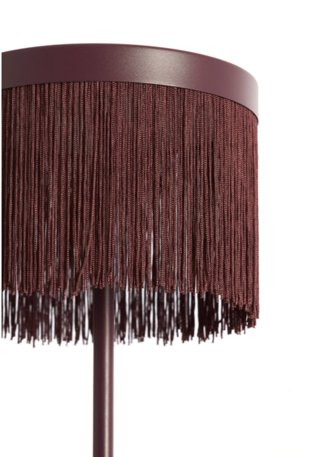 Uppladdningsbar Bordslampa PETIT CHÉRIE - vinröd