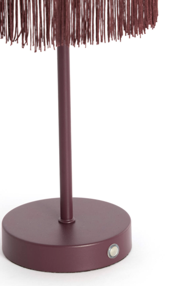 Uppladdningsbar Bordslampa PETIT CHÉRIE - vinröd