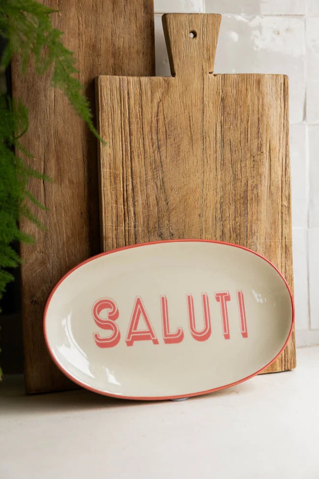 Uppläggningsfat ovalt SALUTI