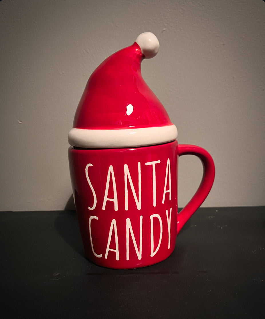 Mugg med lock SANTA CANDY