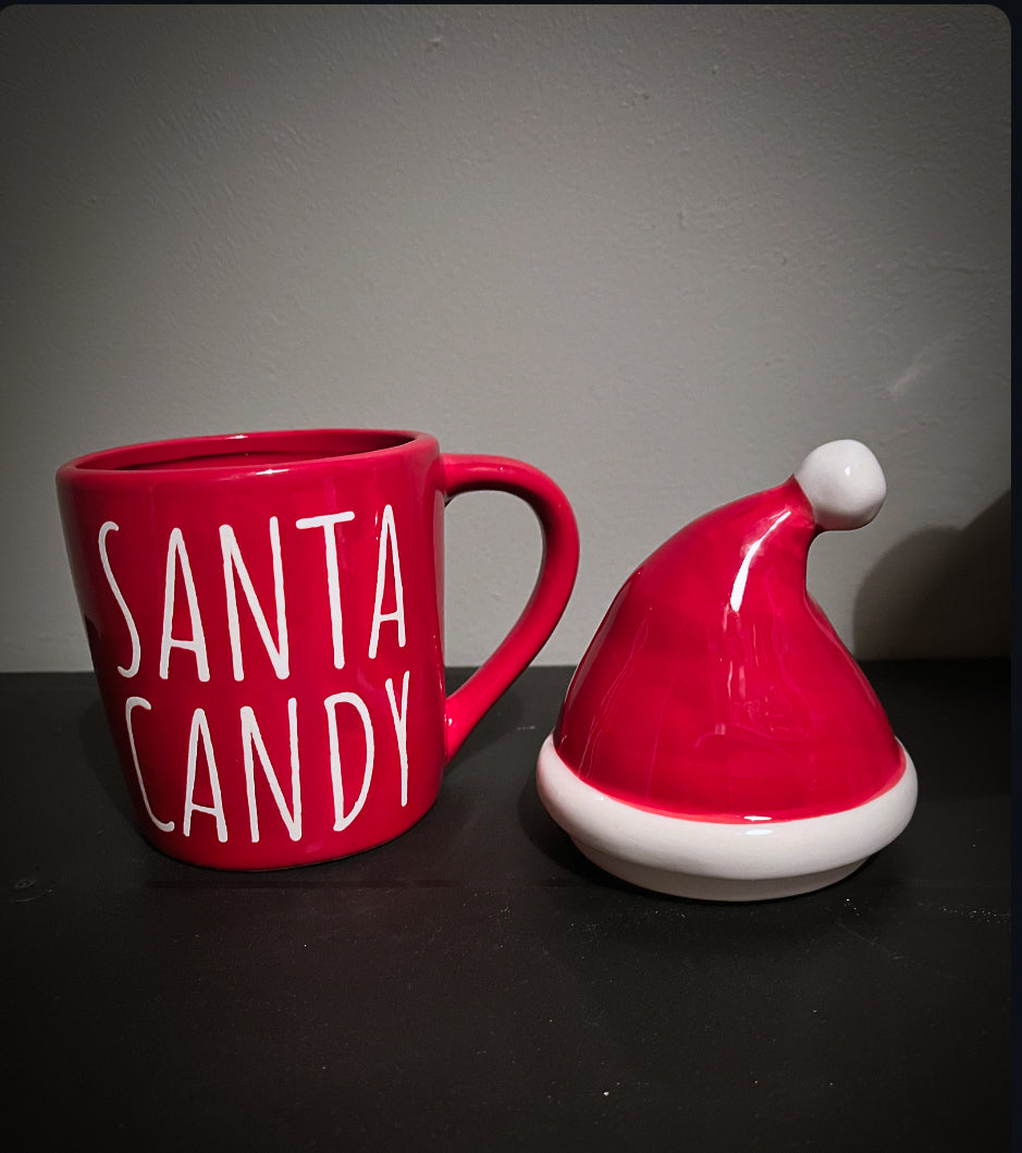 Mugg med lock SANTA CANDY