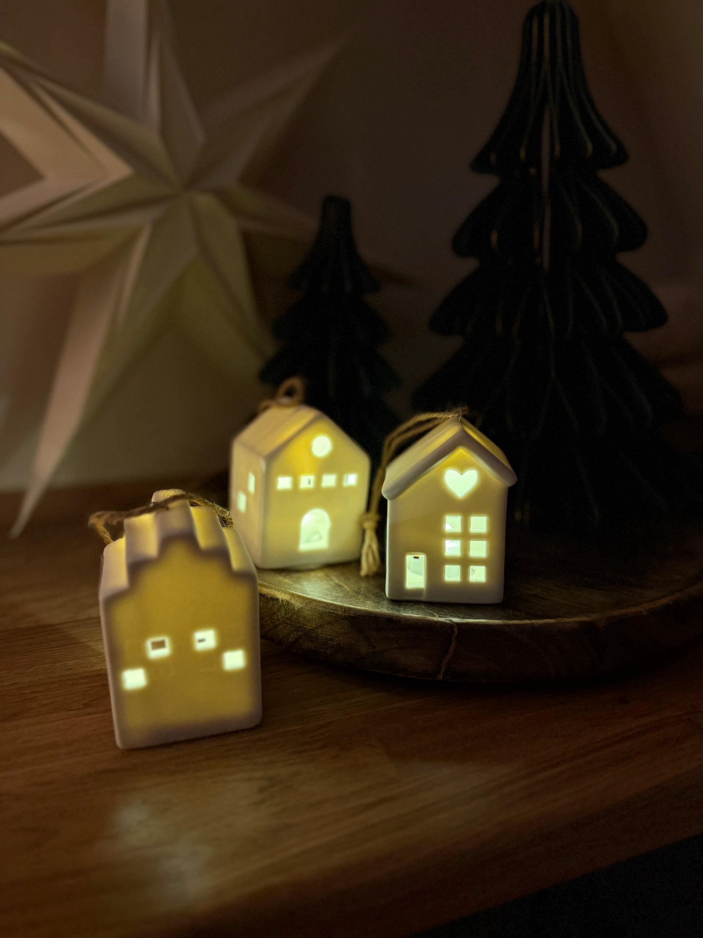 Minihus med led GRANKULLEN - högblank 3pack
