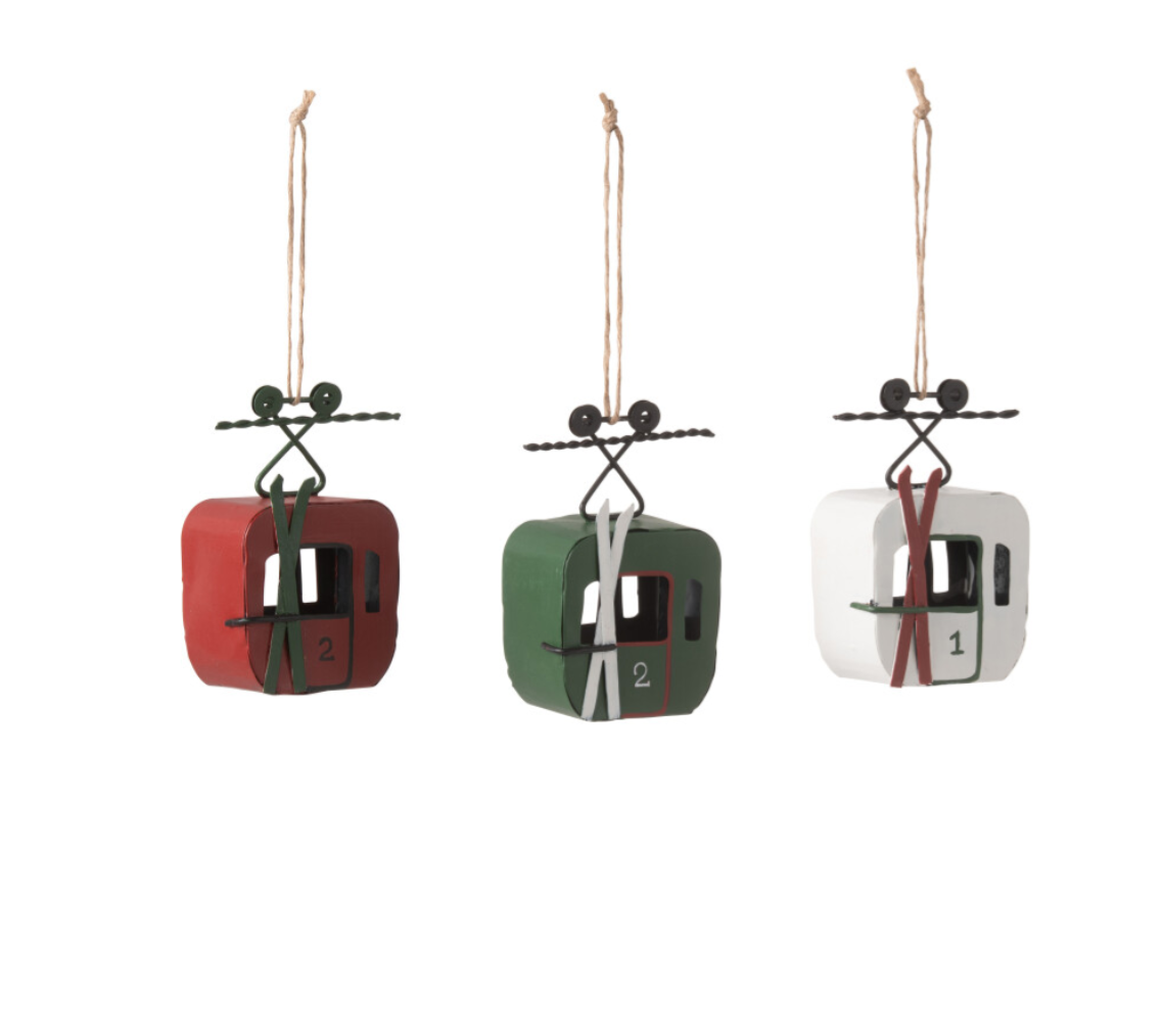 Julgransdekor JULGONDOL (11 cm) VIT