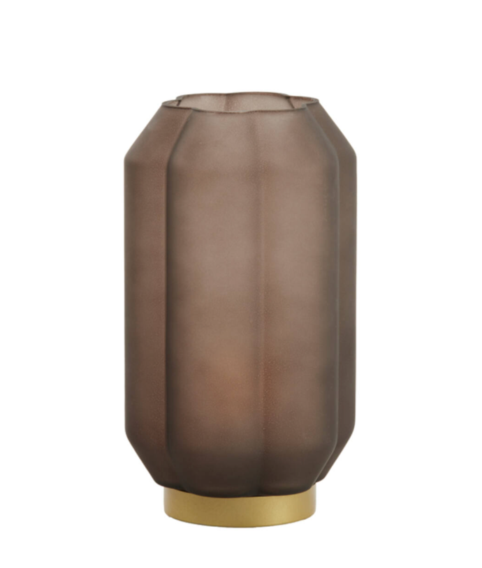 Batterilampa AURORA Large - Mörkbrun