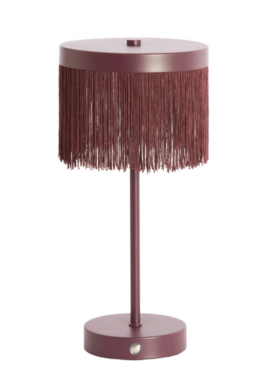 Uppladdningsbar Bordslampa PETIT CHÉRIE - vinröd