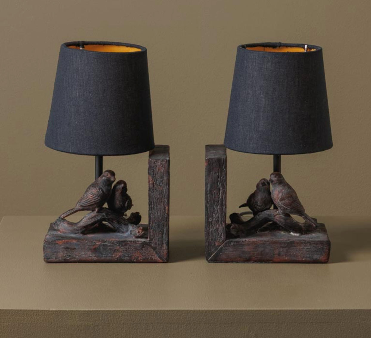Bokstöd med lampor LUNA BOOKENDS