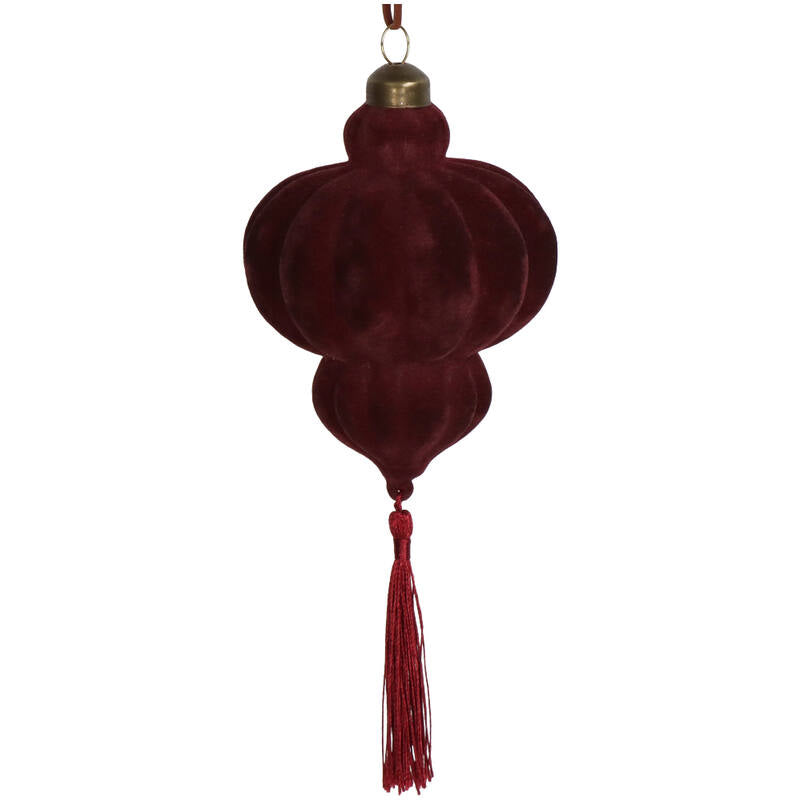 Julgransdekor VELVET ROUGE TASSEL (15cm)