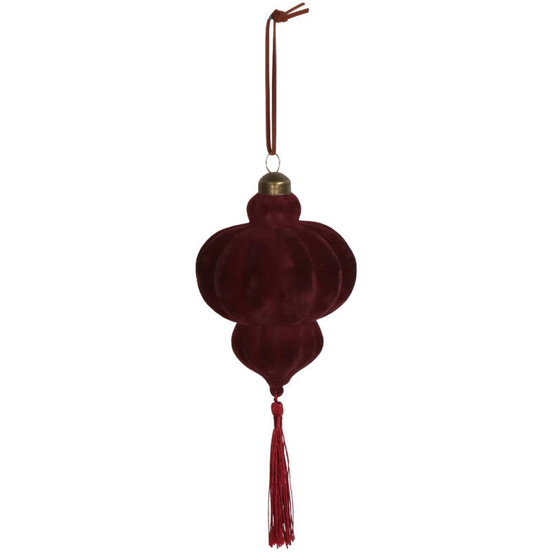 Julgransdekor VELVET ROUGE TASSEL (15cm)