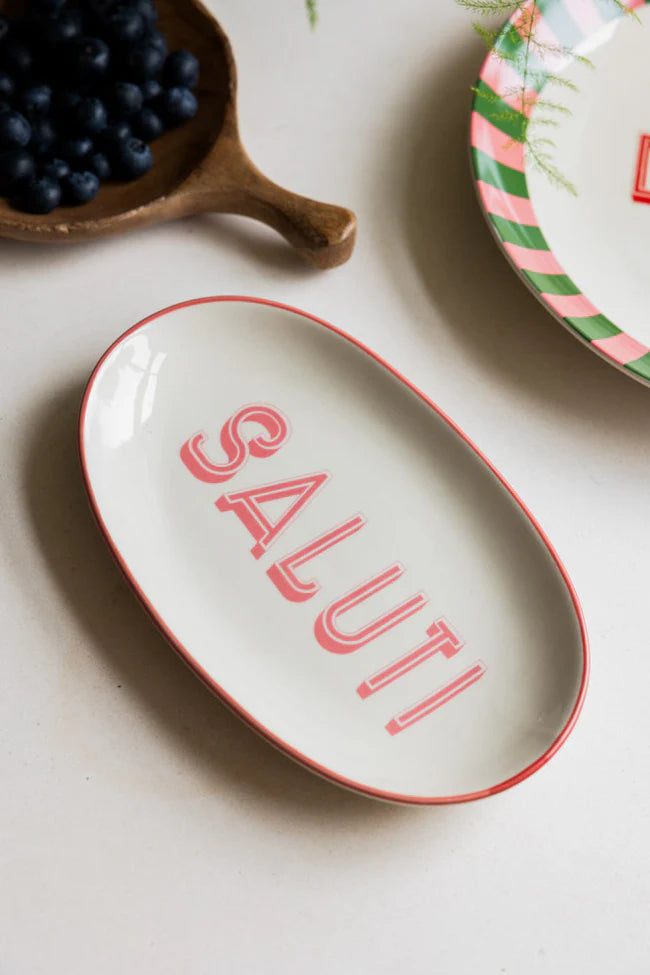 Uppläggningsfat ovalt SALUTI